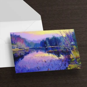 Morning Walk, Dunkeld, Greeting Card by Colin Robertson