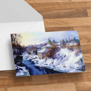 Winter Sunlight, Greeting Card by Colin Robertson
