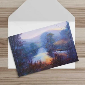 Still Waters, Aberfeldy, Greeting Card by Colin Robertson