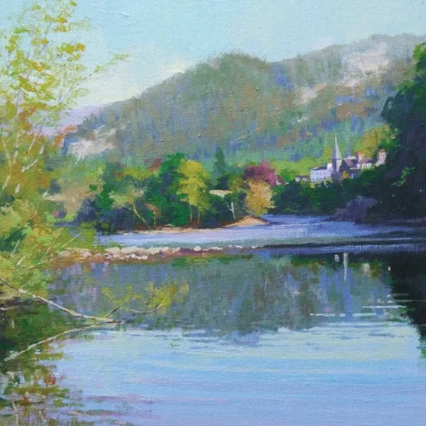 Quiet Reflections, Dunkeld, Greeting Card by Colin Robertson - Image 2