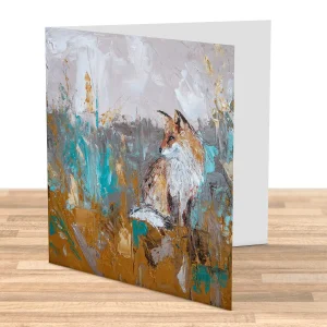 Autumn Fox, Greeting Card by Charlotte Strawbridge