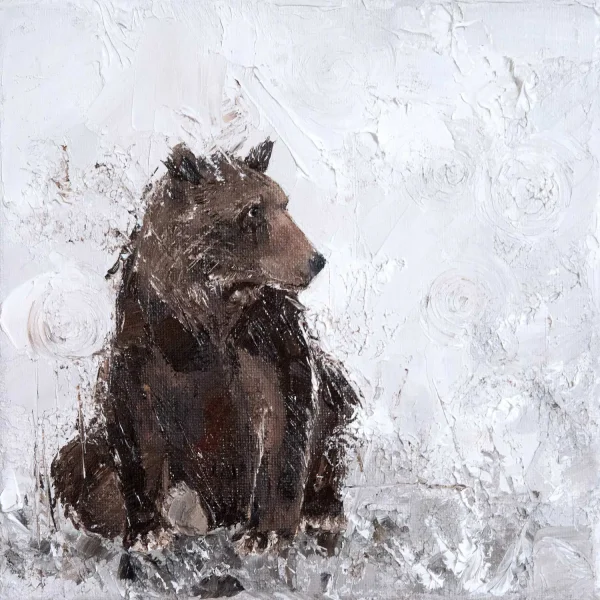 Bear in the Mist, Greeting Card by Charlotte Strawbridge - Image 2