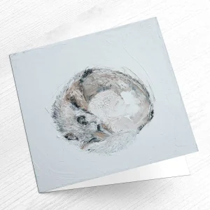 In the winter wind, Greeting Card by Charlotte Strawbridge