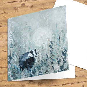 Midnight Stroll, Greeting Card by Charlotte Strawbridge