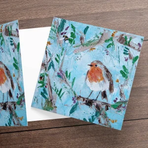 Robin, Greeting Card by Charlotte Strawbridge