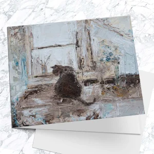 With a View, Greeting Card by Charlotte Strawbridge