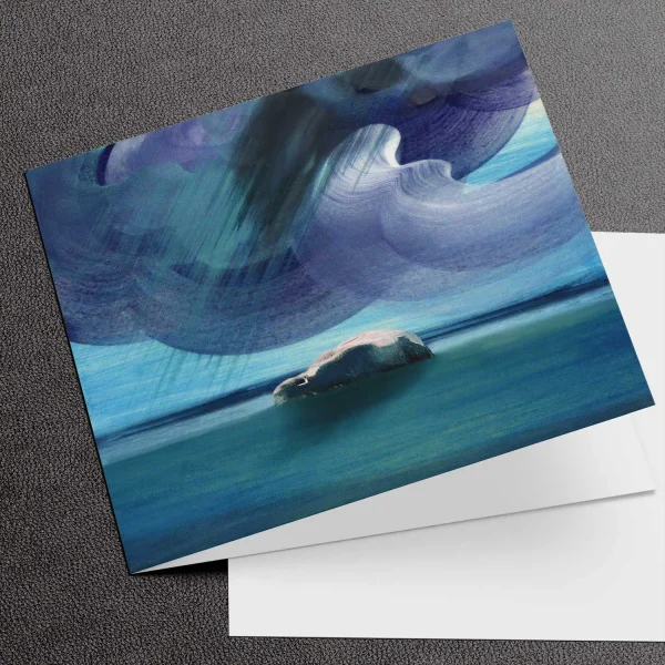 Black Cloud, Greeting Card by Esther Cohen