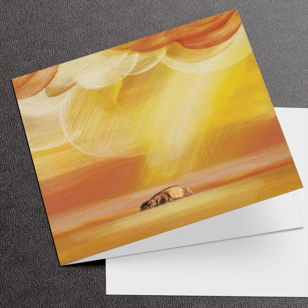 Golden Bass, Greeting Card by Esther Cohen
