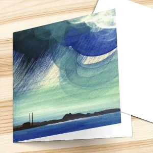 Cockenzie Storm Cloud, Greeting Card by Esther Cohen