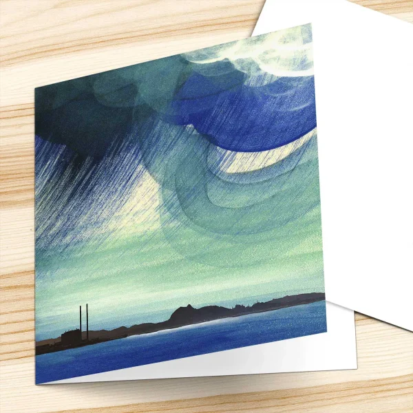Cockenzie Storm Cloud, Greeting Card by Esther Cohen