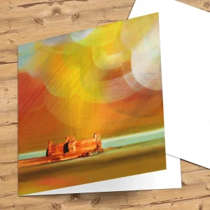Tantallon Castle in Autumn, Greeting Card by Esther Cohen