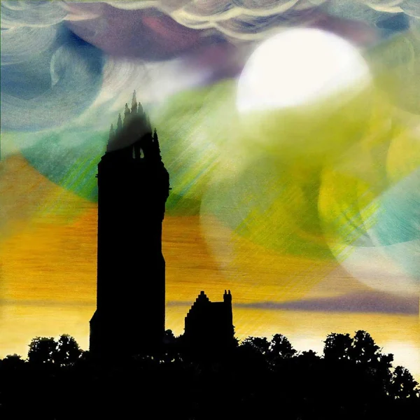 Tartan Skies over Wallace Monument, Greeting Card by Esther Cohen - Image 2