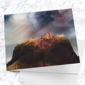 Dunnottar Castle, Greeting Card by Esther Cohen