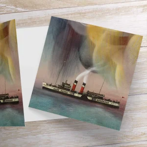 PS Waverley, A & J Inglis, Glasgow, Greeting Card by Esther Cohen