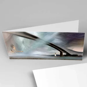 Skye Bridge, Greeting Card by Esther Cohen