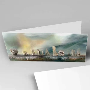 Callanish Stones, Isle of Lewis, Greeting Card by Esther Cohen