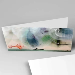 Flight up the Forth, Greeting Card by Esther Cohen
