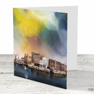 Seagull on the Shore, Greeting Card by Esther Cohen