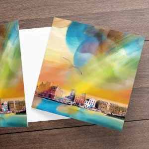 Sunshine on the Shore, Greeting Card by Esther Cohen