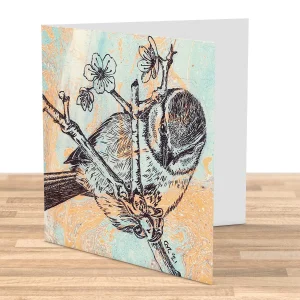 Blue Tit, Greeting Card by Estelle Richardson
