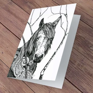 Horse, Greeting Card by Estelle Richardson
