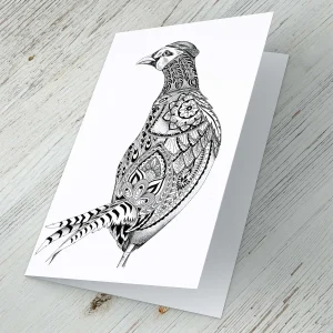 Pheasant, Greeting Card by Estelle Richardson
