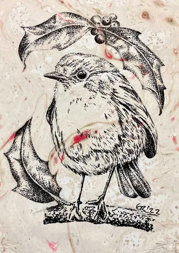 Robin, Greeting Card by Estelle Richardson - Image 2