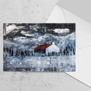 Dark Skies and Daisies, Greeting Card by Fiona Matheson