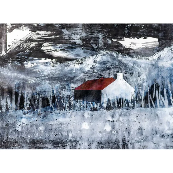 Dark Skies and Daisies, Greeting Card by Fiona Matheson - Image 2