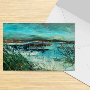 Cobalt Water, Greeting Card by Fiona Matheson