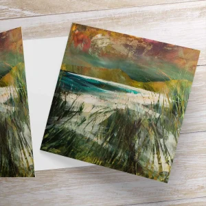 Machair Mix, Greeting Card by Fiona Matheson