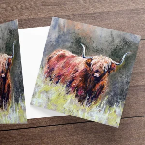Caitag of Carnach, Greeting Card by Hilary Barker