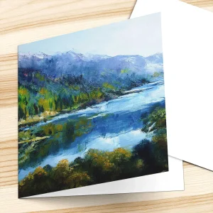 Loch Lubnaig, Greeting Card by Hilary Barker