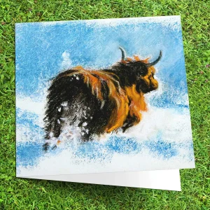 Snow time, Greeting Card by Hilary Barker