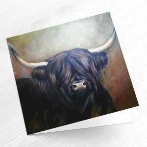 Una Dubh, Greeting Card by Hilary Barker