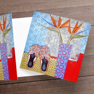 Mes Pantoufles, Greeting Card by Ingrid Nilsson
