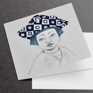 Mabel 1972, Greeting Card by Ingrid Nilsson