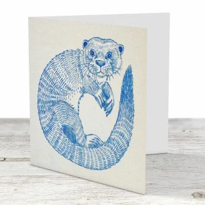 Otter, Greeting Card by Ingrid Nilsson