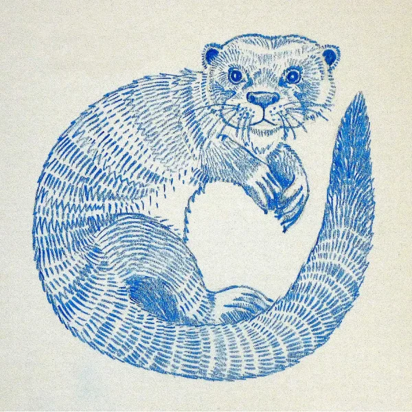 Otter, Greeting Card by Ingrid Nilsson - Image 2