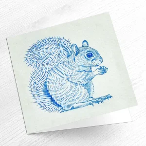 Squirrel, Greeting Card by Ingrid Nilsson