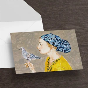 Clementine and Turtle Dove, Greeting Card by Ingrid Nilsson