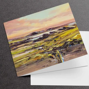 Low Sun, Lewis, Greeting Card by John Bathgate