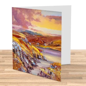 Autumn Evening, Skye, Greeting Card by John Bathgate