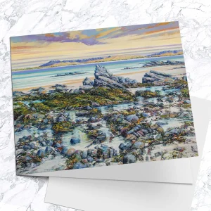 North from Tarskavaig, Greeting Card by John Bathgate