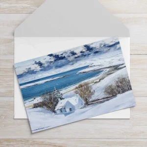 Staffin Bay, Skye, Greeting Card by John Bathgate