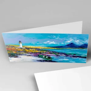 Beached at Lochindaal, Islay, Greeting Card by Jean Feeney