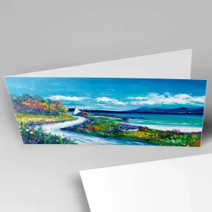 Sunlit Bay, Isle of Skye, Greeting Card by Jean Feeney
