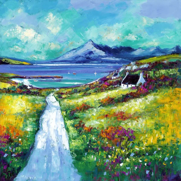 Approaching Elgol, Isle of Skye, Greeting Card by Jean Feeney - Image 2
