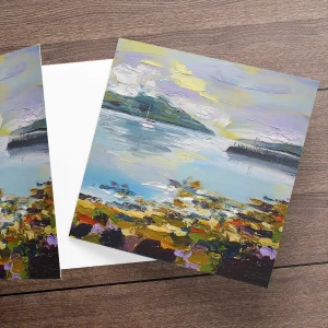 Evening, Inveraray, Greeting Card by Judith I Bridgland