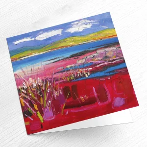 Down to the White Sands, Greeting Card by Judith I Bridgland